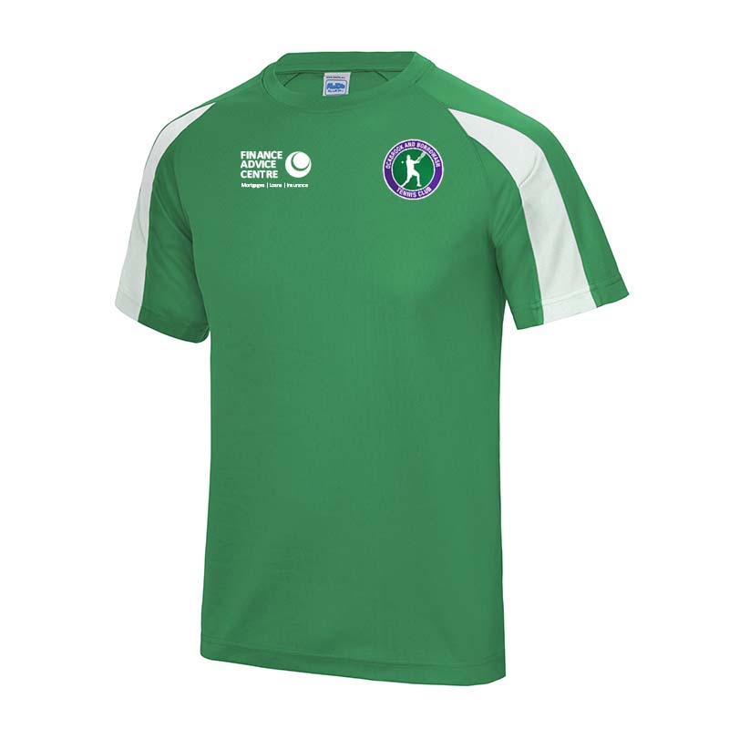 OBTC Cool Contrast Playing Shirt SNR ONLY Emerald Green/White